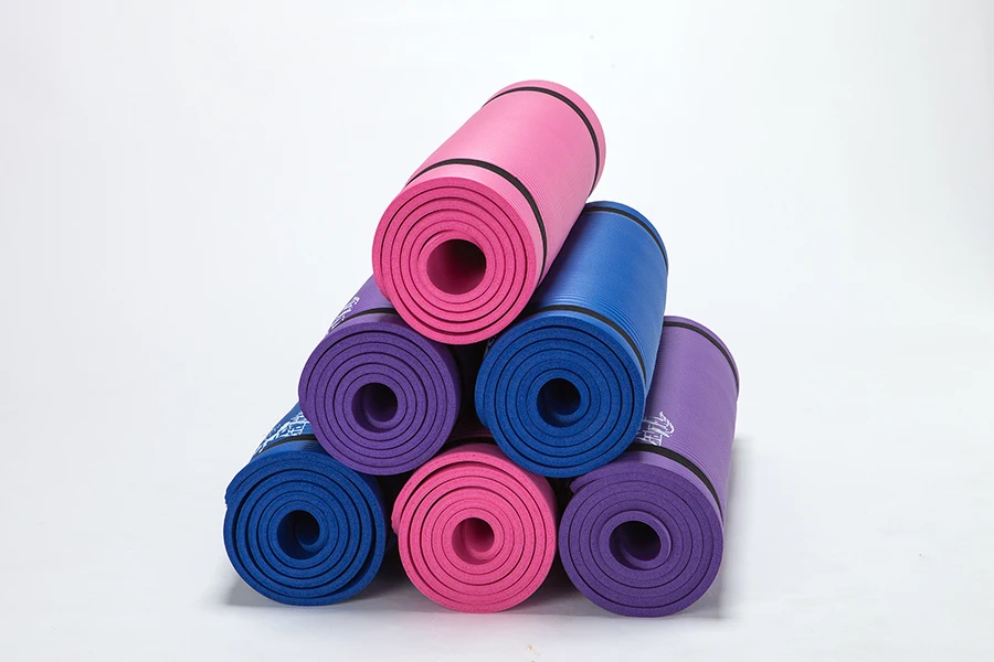 High Density Thick 15mm Exercise Printing Yoga custom Logo Wholesale NBR Mat