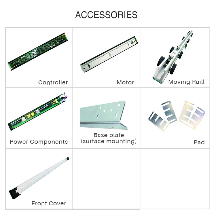 Smart Switch Access Control System Interior Automatic Magnetic Sliding Doors