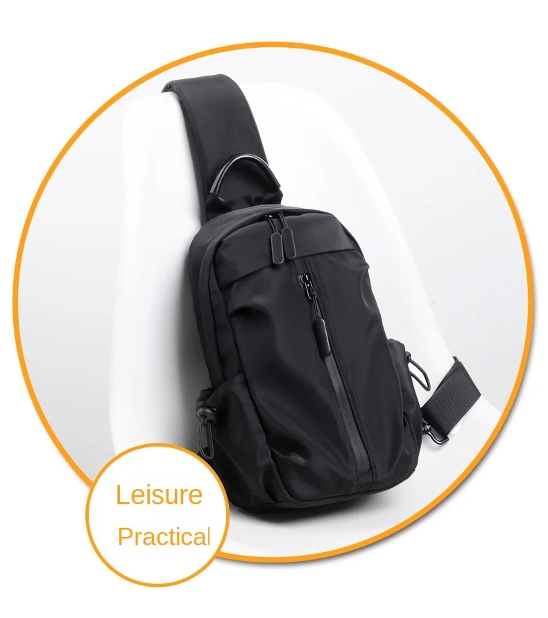 Men's new trendy business and leisure multi-function business travel single shoulder messenger bag