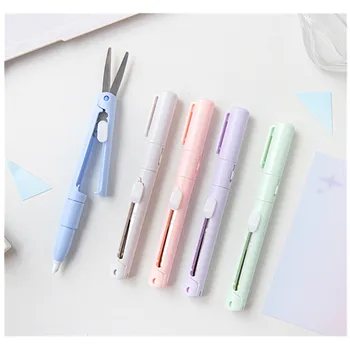 sell like hot cakes Creative Multi-purpose Scissors Foldable Utility Knife Ceramic Pen Knife DIY Cutting Paper Stationery