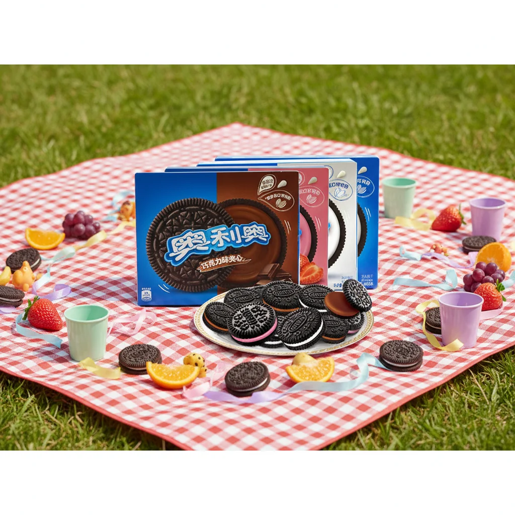 おいしいファミリーパック チョコレートサンドビスケット オエロ