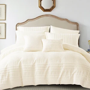 KOSMOS Custom Jacquard Home Bedding king Size 100% Polyester Bedroom Comforter Sets Luxury