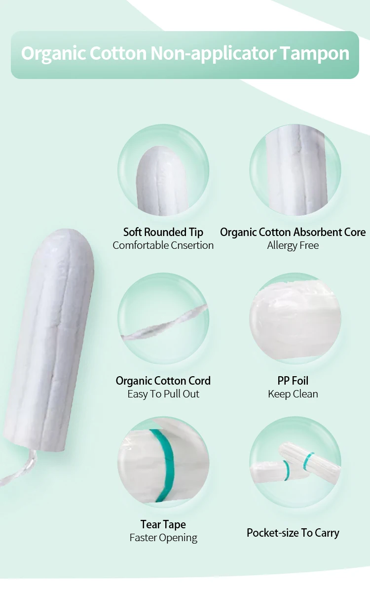New Style Bamboo Organic Applicator Tampon Oem Tampon For Women