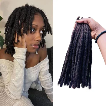 0.6 human hair dreadlocks extensions Loc Bulk Dread Lock Human Hair Wholesale Crochet Braid Hair Remy Brazilian Locs Afro Kinky