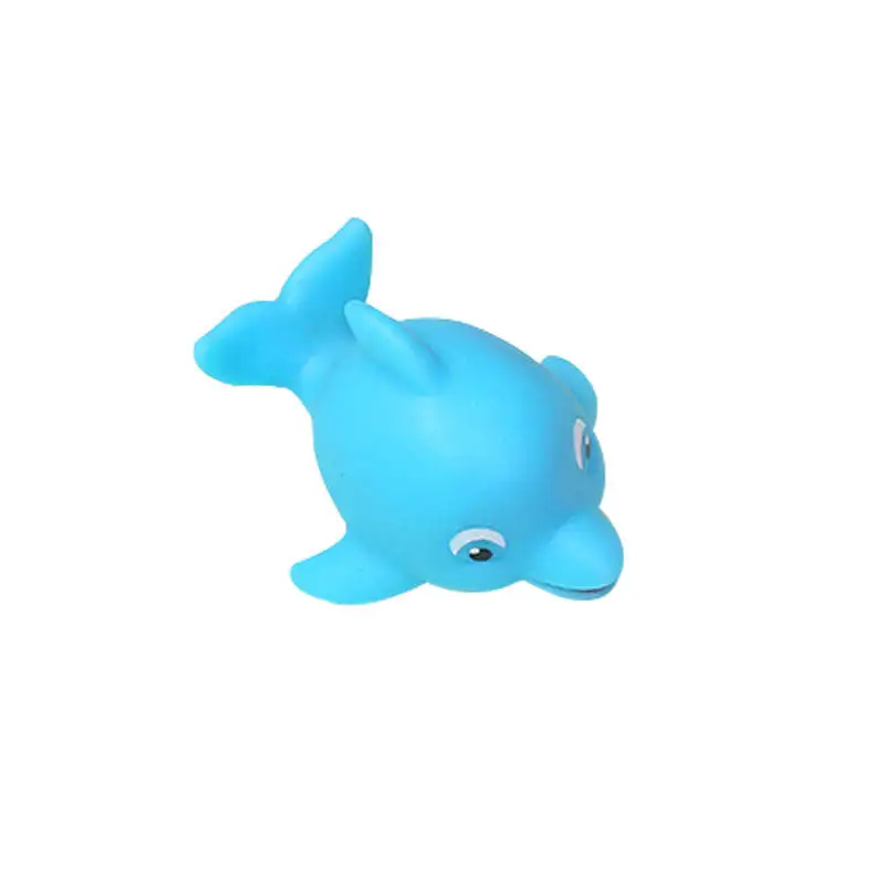 Chinese Factory Custom Waterproof Water Squirting Dolphins Shower Cute Floating Funny Animal Baby Bath Squirt Dolphin Toy