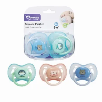 BPA-Free Newborn Baby Pacifier with Holder Cases, Best Pacifier for Breastfed Babies, 2-Count in Storage Box