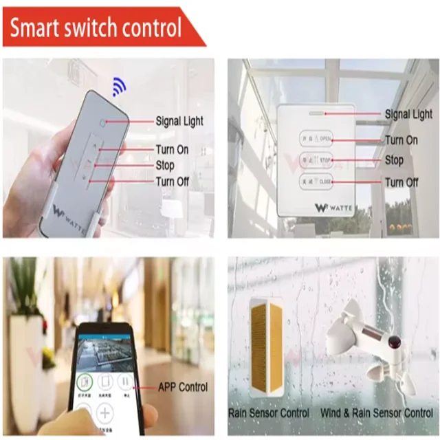 Intelligent Electric Screw-type Skylight, Aluminum Alloy Double-glazed Glass, Gas-supported Attic/sunroom Roof Skylight