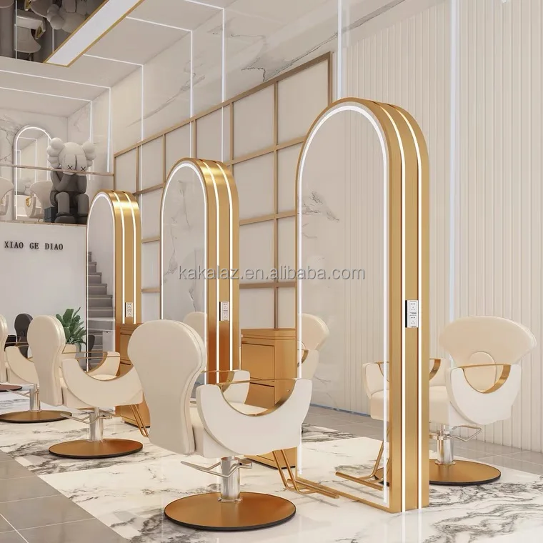 Stasiun Salon Rambut Paket Furniture Salon, Perlengkapan Salon Stasiun  Cermin Rias