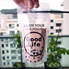 clear Juice Bags Plastic Straw Drink Pouch