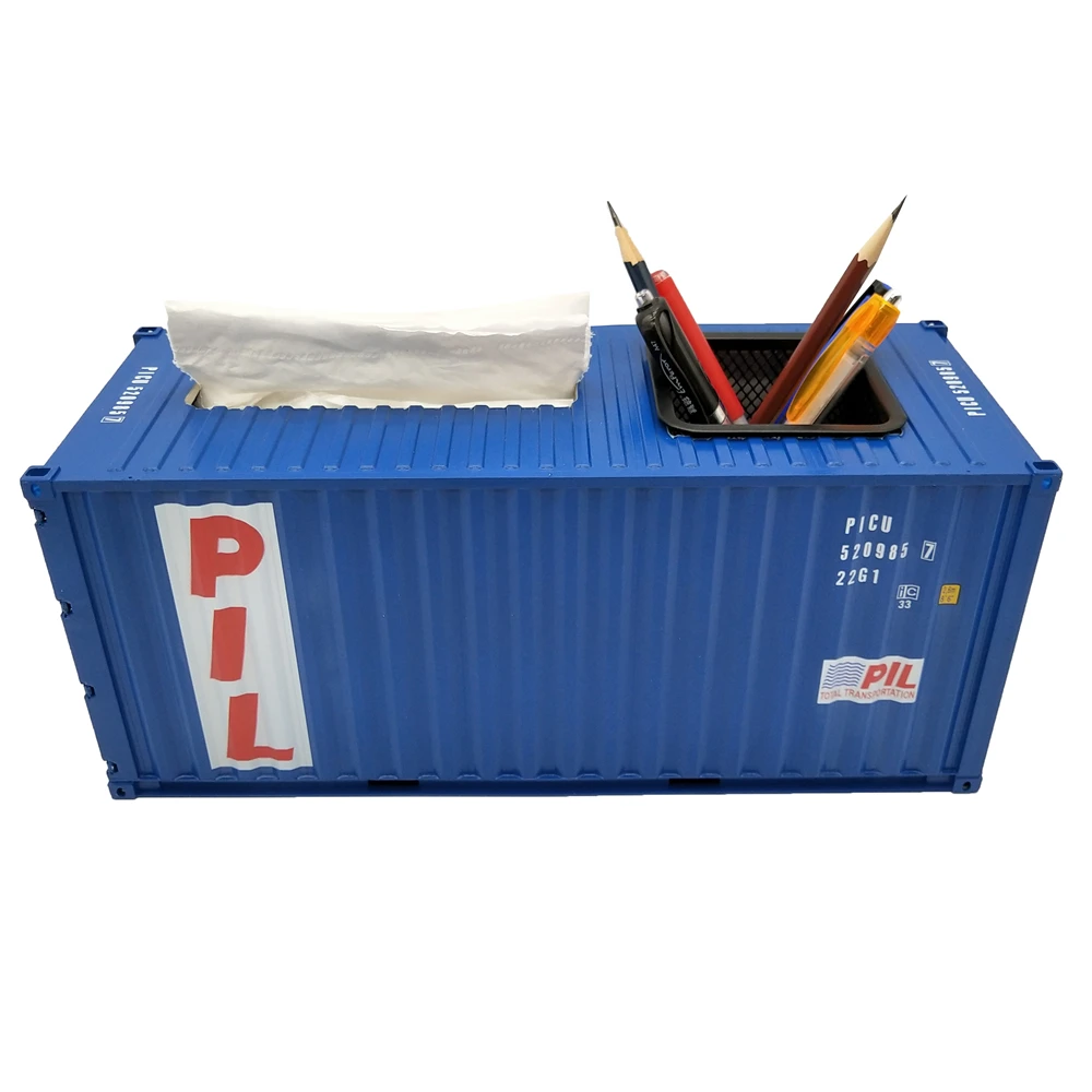 【A】30cm 1:20 PIL china container scale model Pen holder mini container O.A.S ship model