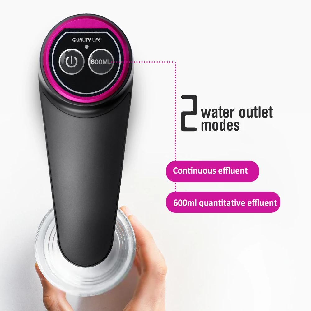 Portable USB Rechargeable Electric Automatic Pump Water Dispenser Mini Smart Office Desktop Water Dispenser Battery for Outdoor