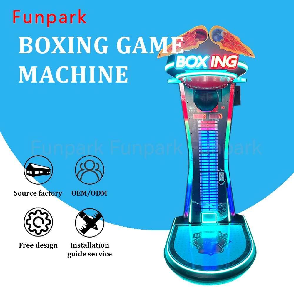 Funpark New Arrival Automatic Sport Punch Boxing Kickboxer Game Machine Coin Operated Arcade for Amusement Park & Shopping Mall factory