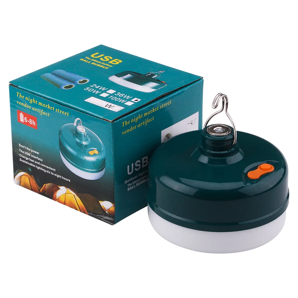 Solar Charging Practical Energy Saving Portable Night Market Camping Rechargeable Lamp Outdoor Work Ip65 Emergency Light