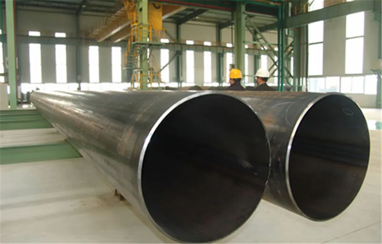 Large Diameter LSAW round Steel Pipe Welded Steel Pipes For Water Well and Mineral projects details