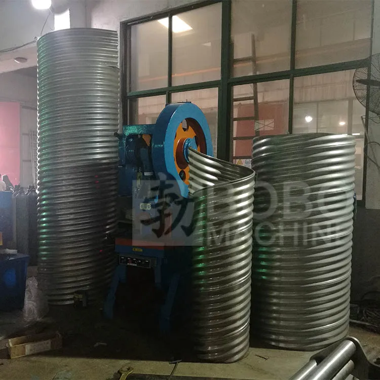 Driveway Agriculture Irrigation Helically Corrugated Culvert Large Metal Galvanized Drain Pipe Forming Machine for Storm Shelter