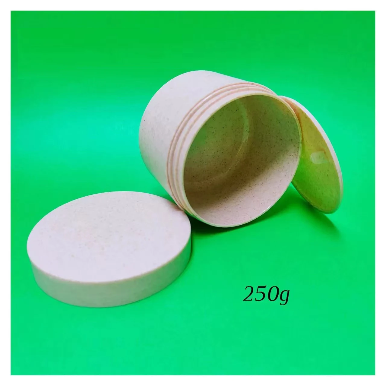 New Style Empty Customized Degradable Wheat Straw Cream Jar 240G 300G Cosmetic Body Lotion Container