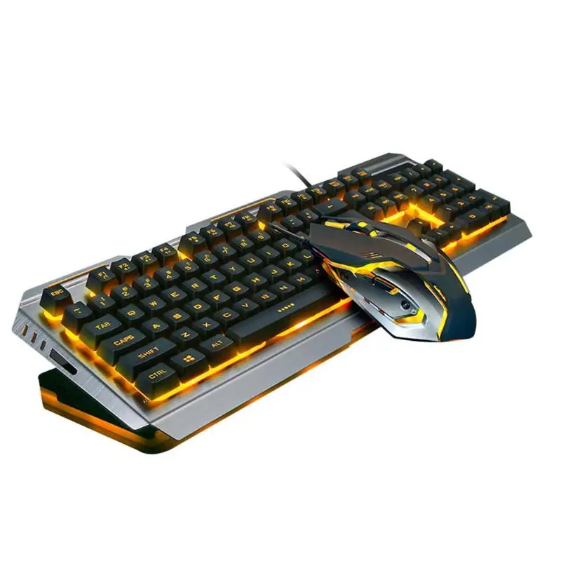 V1 Manipulator Keyboard and Mouse Set Notebook Desktop Wired Gaming Keyboard
