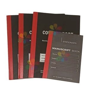 A4 192 Page Hard Cover Notebook Wholesale Custom Design 100/200 Sheets Notebook for South American Market School Supplies