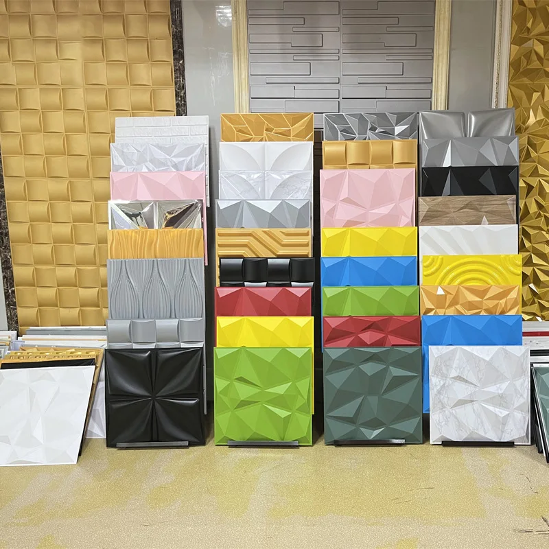 Colored Waterproof Light Weight Display Background 3d Wall Tiles 3d
