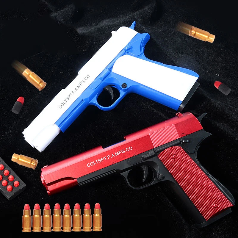 Игрушечный пистолет LONGXI M1911 пуля с мягкой пулей