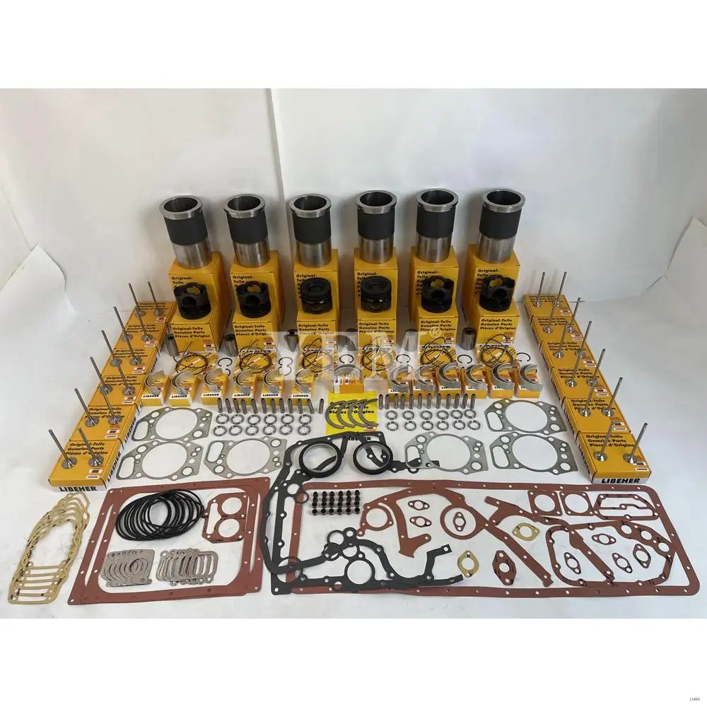 D936 Engine Repair Kit With Overhaul Gasket Kit Main Con Rod Bearing Engine Valves for Liebherr