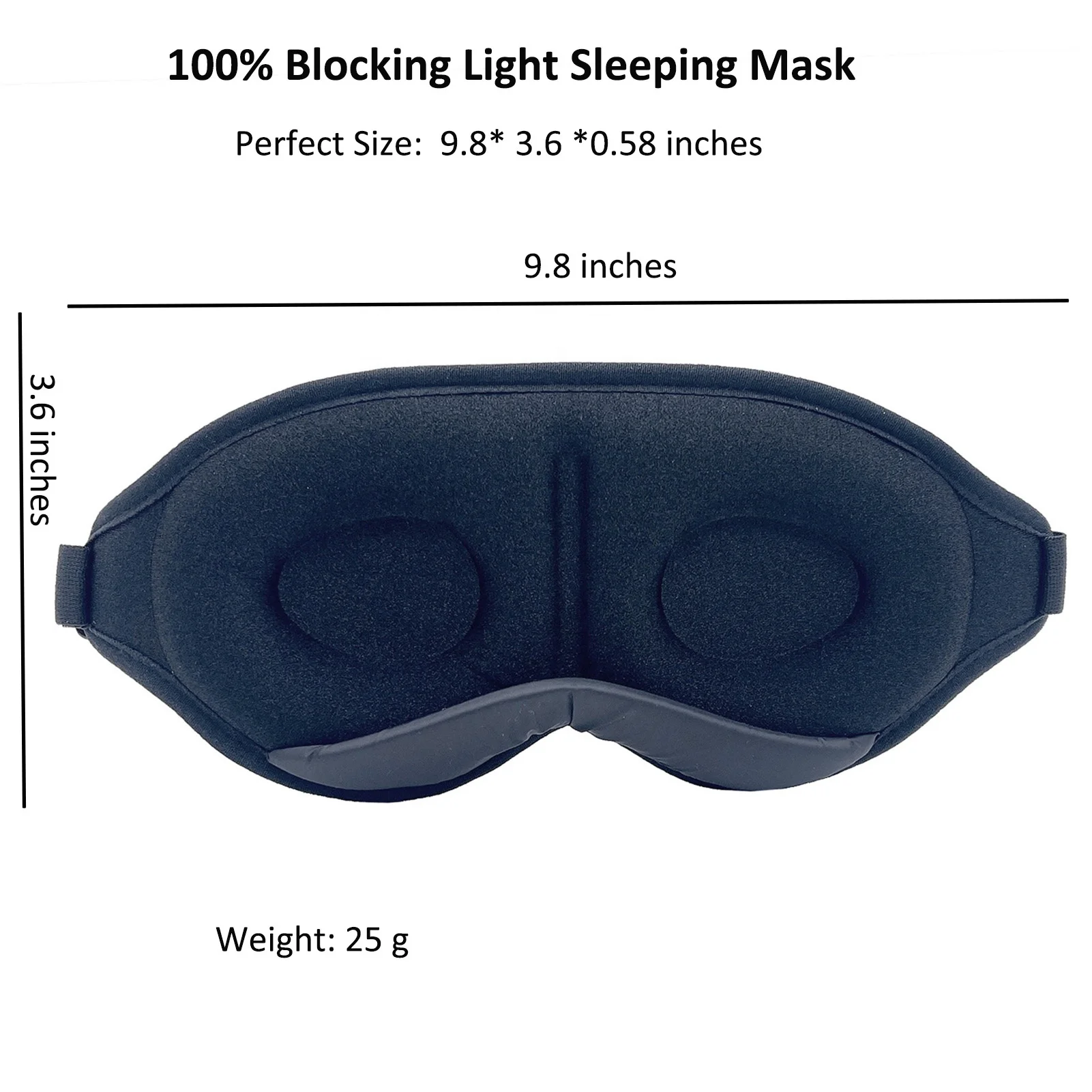 Oem 100 Blackout Sleep Eye Mask 3d Contoured Cup Sleeping Mask Eye