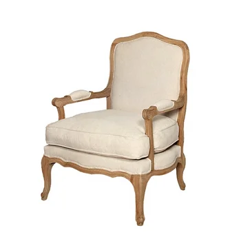 French high back accented chair for living room furniture