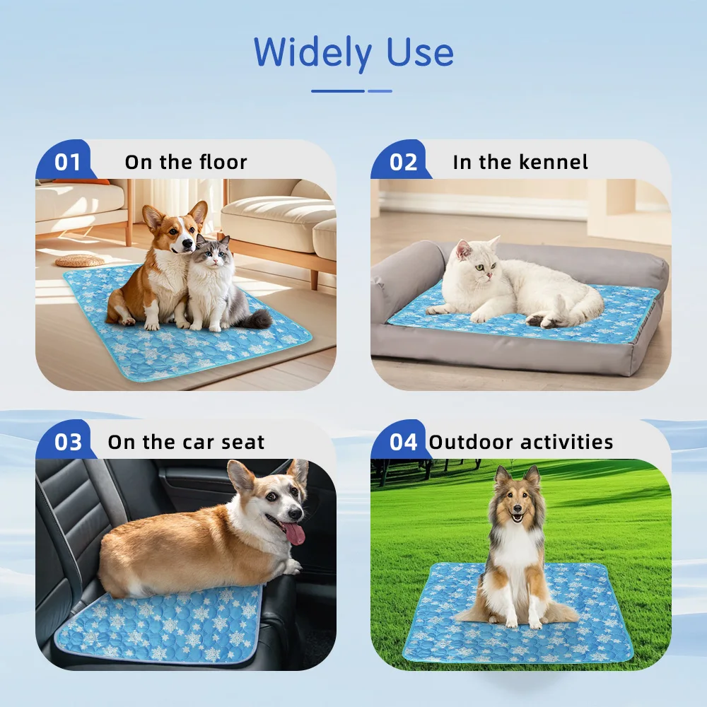 Reusable Pet Cooling Mat Ideal for Hot Weather to Help Pets Stay Chill - product detail 5