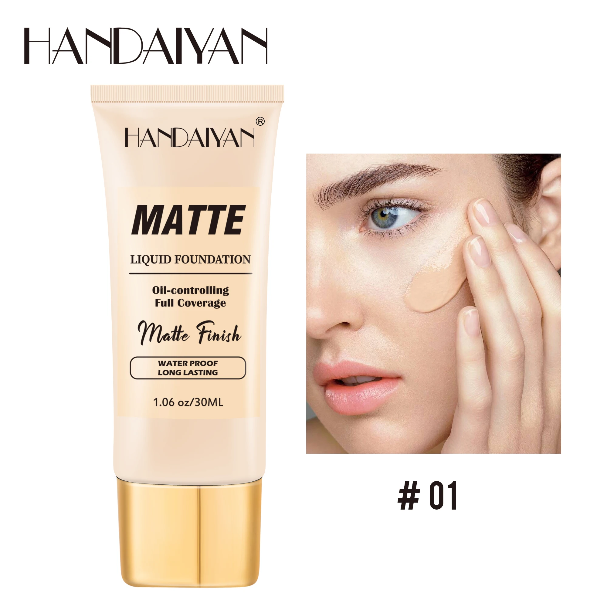 Handaiyan Authentic Concealer Holding Makeup Liquid Foundation Oil Control  Brightening Foundation Cream Natural Concealer - Buy Hd Concealer,Concealer  (new),High Definition Concealer Product on 