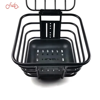 High quality electric bike front hanging Storage basket wholesale bicycle iron basket Applicable to electric scooter