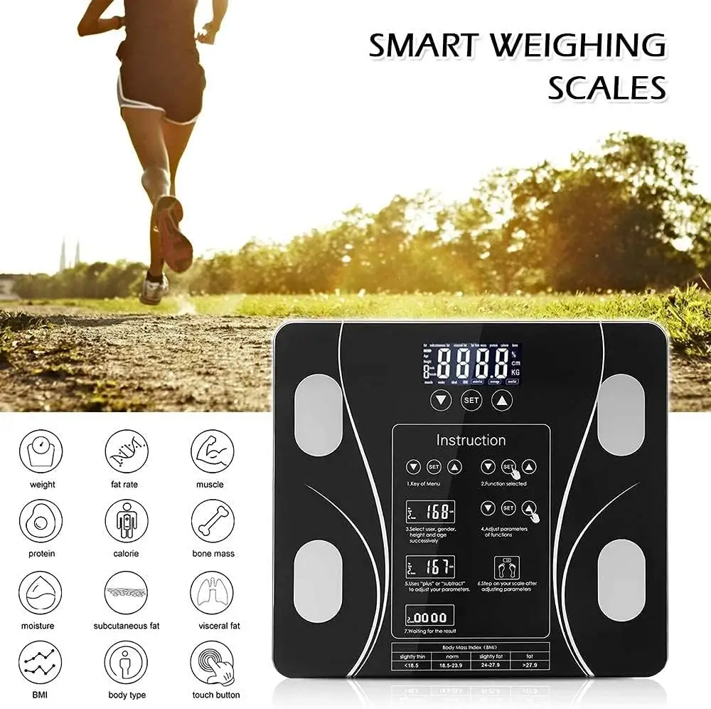 Jumon Wireless Intelligent Digital Bathroom Weight Scala Grasso