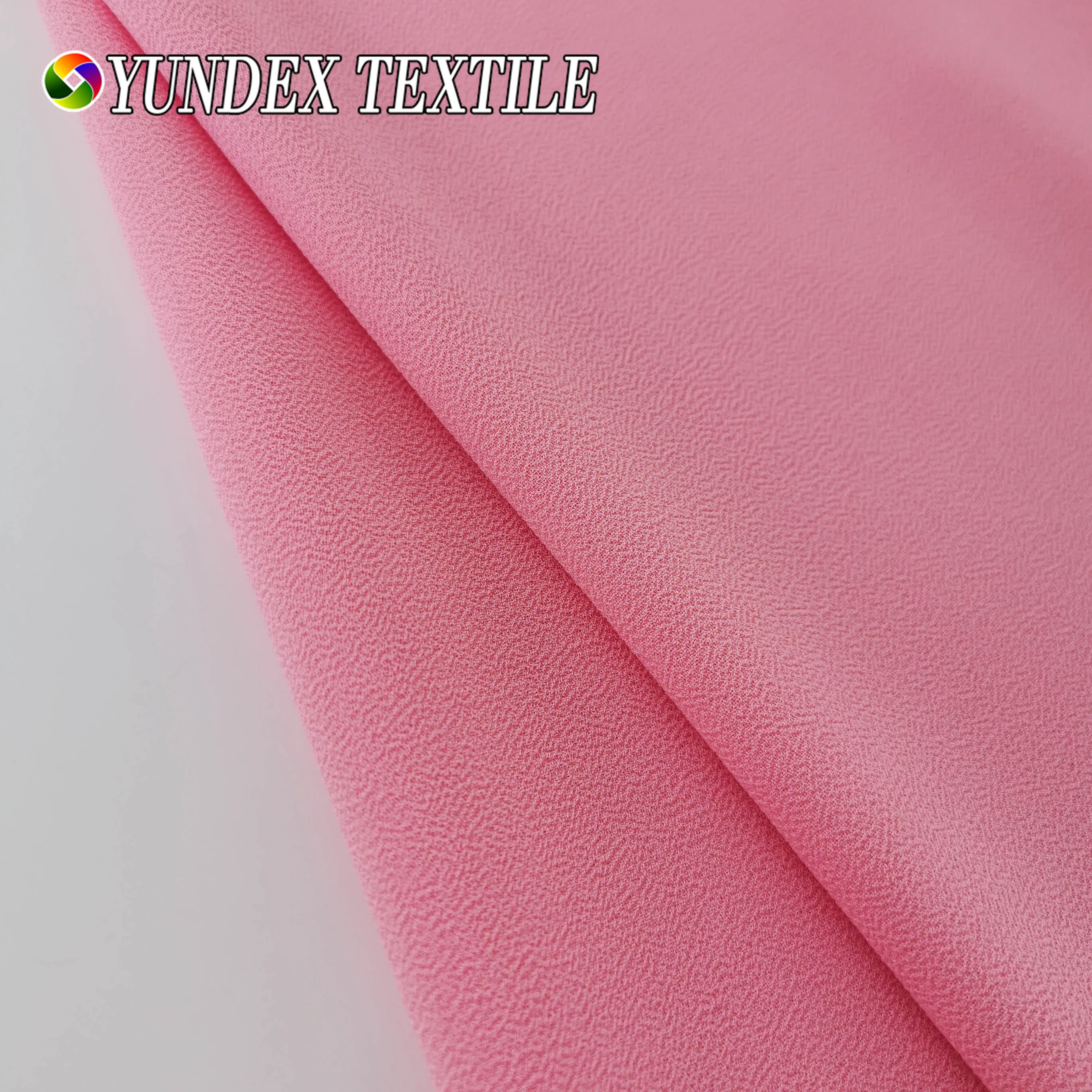 High Quality Georgette Stretch Pearl Chiffon 75D Plain Dyed Premium Ceruty Babydoll Chiffon Fabrics for Maxi Dress and Scarf