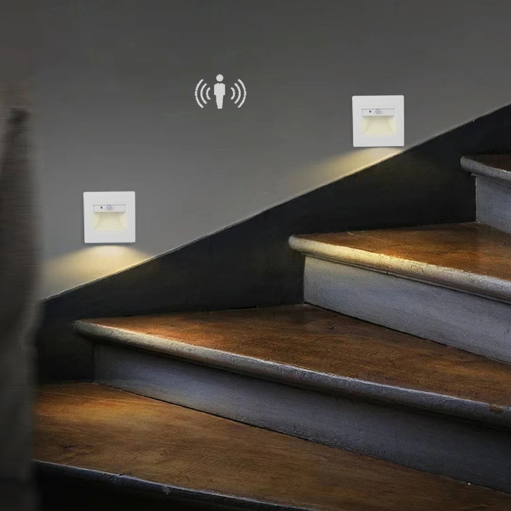 GONSU Indoor Home Hotel Smart Led Wall Stair Step Lights