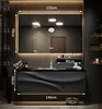 140Nature Marble Countertop & Ceramic Sink+Mirror