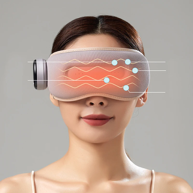 2023 Techlove Eye Massager 46 Degree Heated Warm Care with Vibration & Heat Compress New Year Eye Care Relief Mask