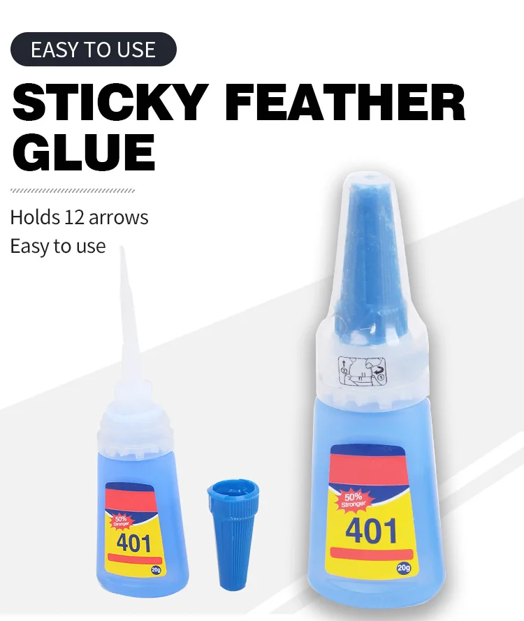 Spg Archery 401 Glue Target Hunting Arrow Shafts Turkey Feathers Vanes