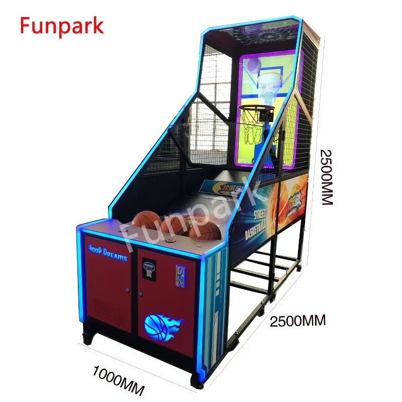 Funpark Hot Selling the Latest Popular Indoor Amusement Arcade Basketball Shooting Machine for Amusement Game Center manufacture