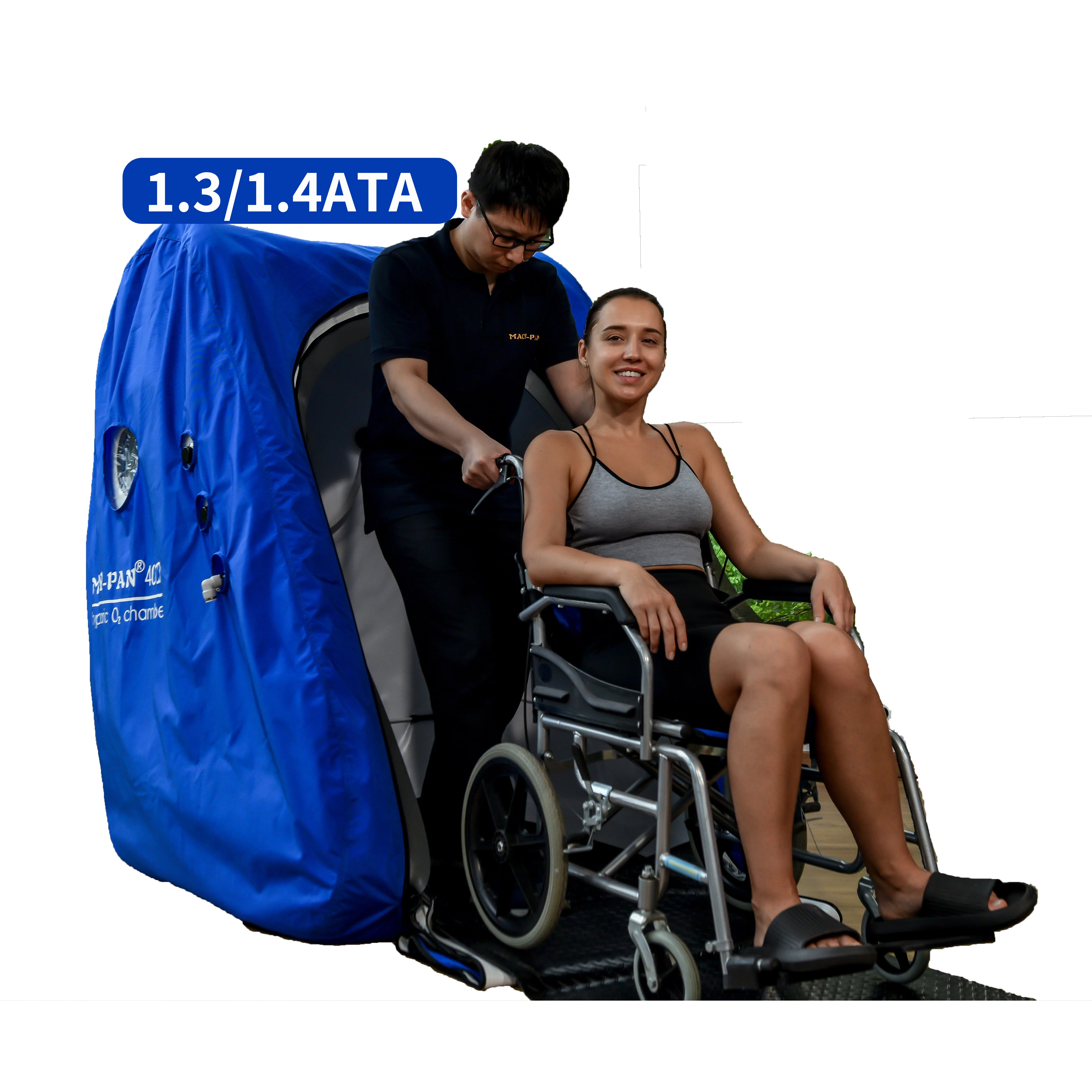 Macy-PAN Home Use Hyperbaric Chamber 1.3ATA Wheelchair Type for 2 People Rehabilitation Therapy Supplies-121098