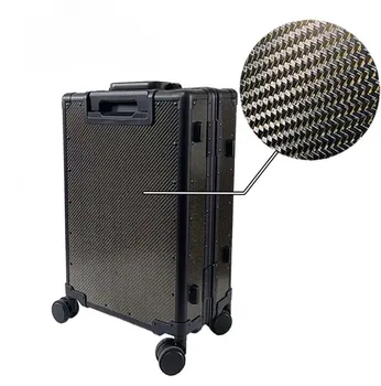 20-inch Carbon Fiber Suitcase for Business Travel Durable Luggage