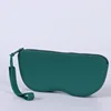 New dark green (silicone zipper glasses bag)