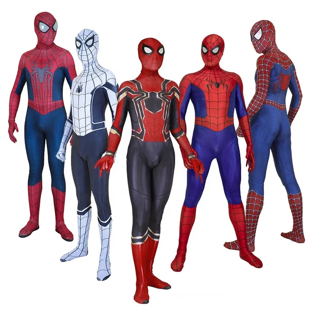Red Black Spiderman Costume Spider Man Suit Spider-man Costumes Children Kids Spider-man Cosplay Clothing Halloween Costume