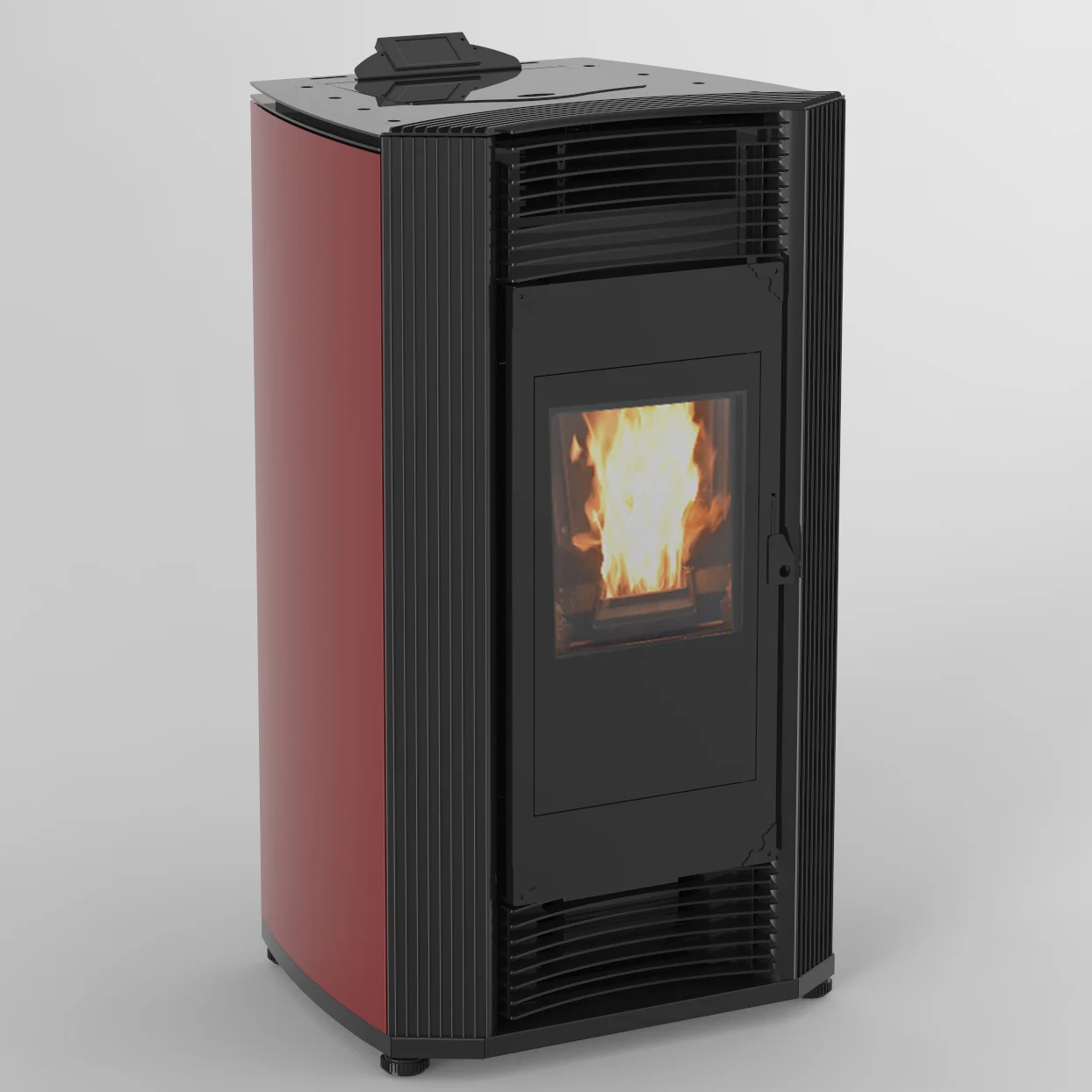 High Efficiency Low Noise Hydro Pellet Stove With Auto Cleaning System Pellet Stove With Radiator for Home Usage