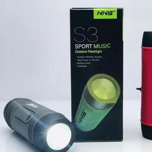 NS-S3 Lowest Price portable wireless speaker rechargeable dj speaker with flashlight