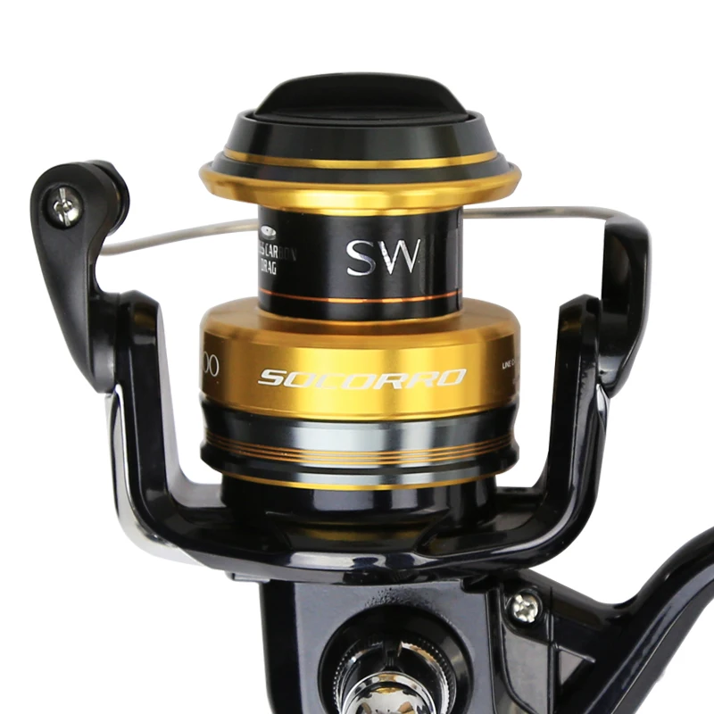 For SOCORRO SW 4+1BB 3-12kg Drag 4.6:1 Gear Ratio Aluminum Alloy Spinning Reel for Saltwater Trolling Ocean Fishing For SOCORRO SW 4+1BB 3-12kg Drag 4.6:1 Gear Ratio Aluminum Alloy Spinning Reel for Saltwater Trolling Ocean Fishing
