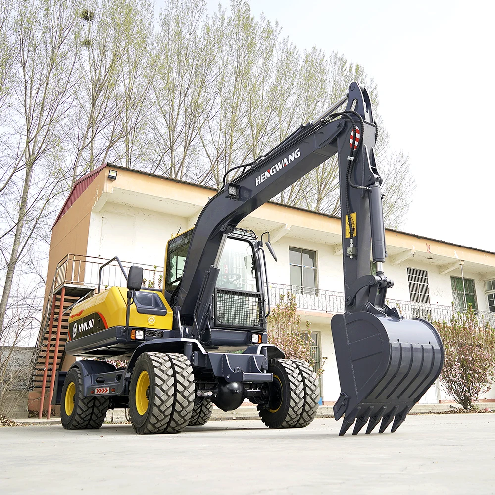 High Quality Wheeled Excavator 6 Ton 8 Ton10 Ton 12ton Small Wheel ...