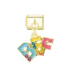 Letter-module gold buckle