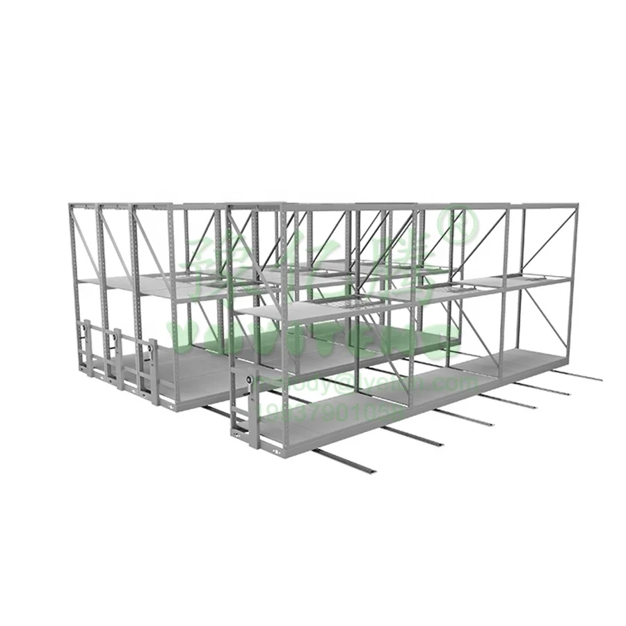 Mobile Grow Racking Automatic Grow Kit Racks Shelves Farming Movable Hydroponic Vertical Grow Rack