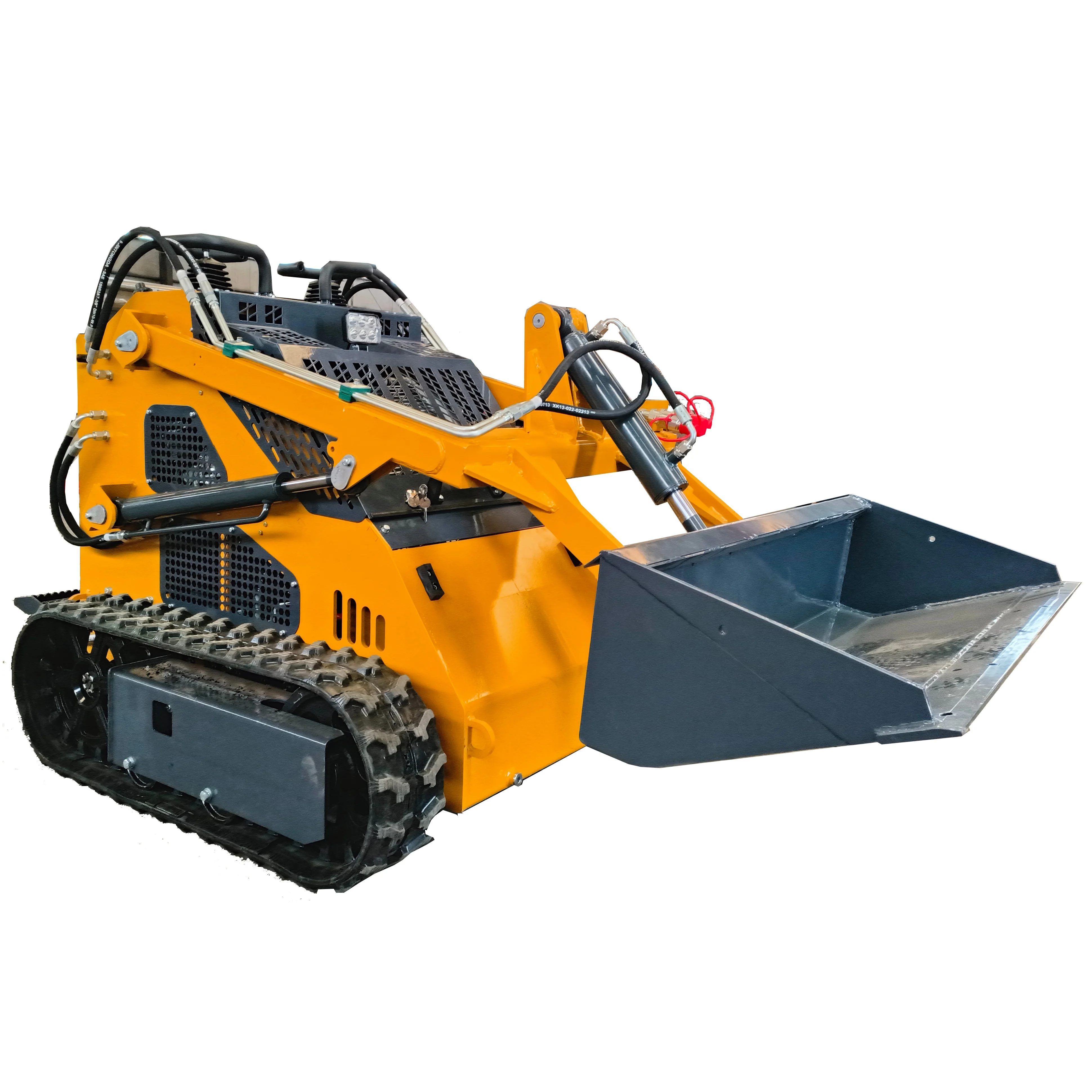 Çmimi i ulët Mini Elektrike Skid Steer Multi Funksional Skid Sliding Loader Rrota e vogël lopë Hidraulike Track Loader