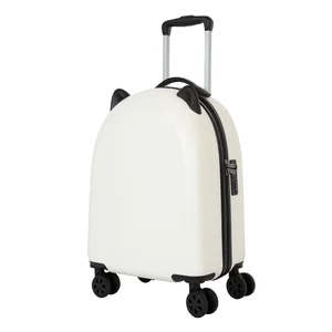 custom logo Kids Children ABS Spinner Luggage with Lock Cartoon Pattern Travel Carry-on Trolley Suitcase