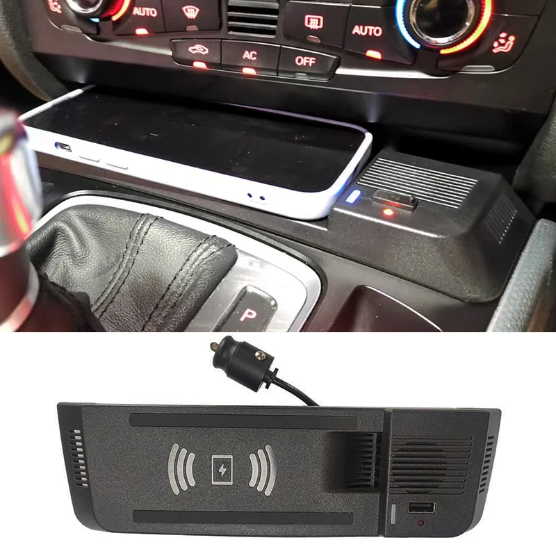 15W Wireless Charging Pad for Audi A5 A4 Allroad S5 RS5 Q5 A4 B8 B9 Charger USB Quick Charge Phone Holder Car Accessories - Image 6